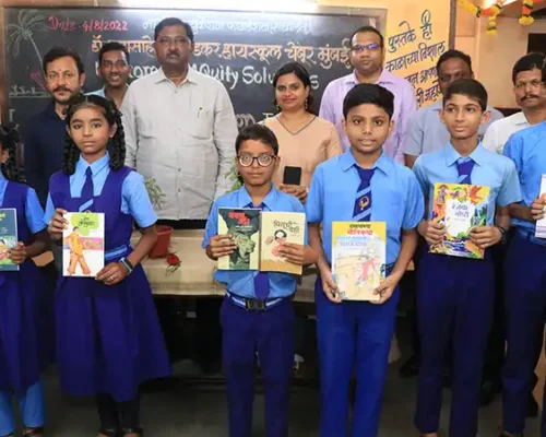 Library Set Up in Four Schools in Mumbai