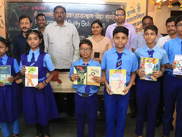 Library Set Up in Four Schools in Mumbai