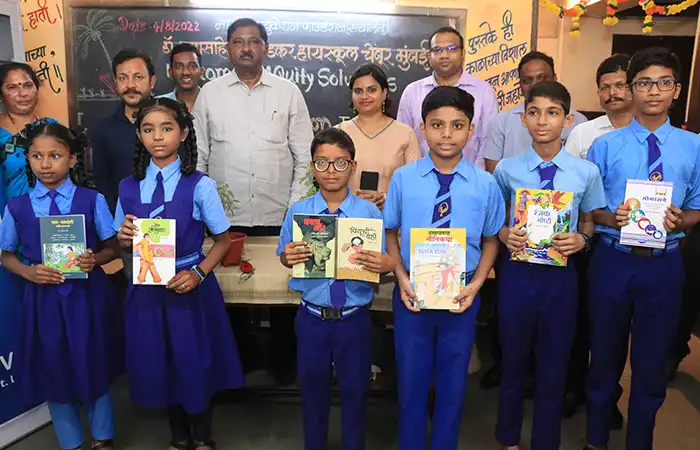 Library Set Up in Four Schools in Mumbai