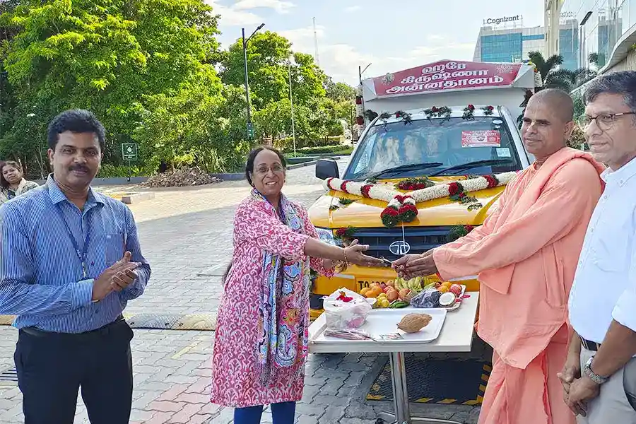 Food for Life Vehicle Handover at Coimbatore