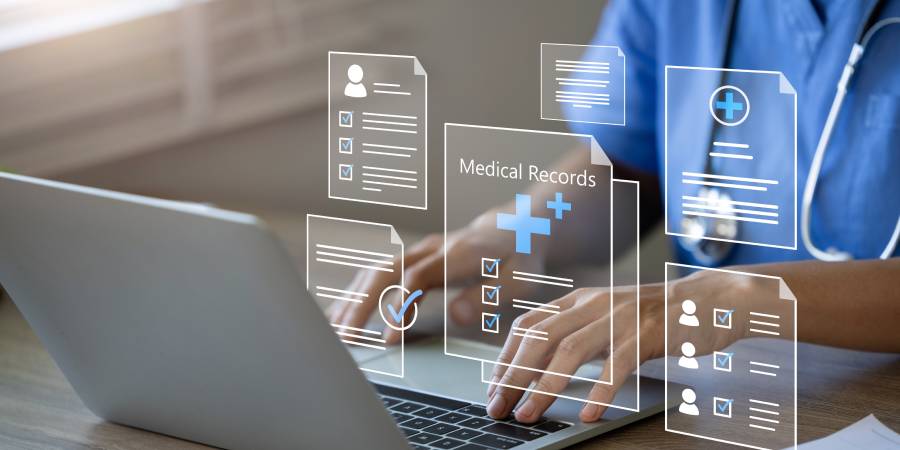 Medical Records in Digital Screen