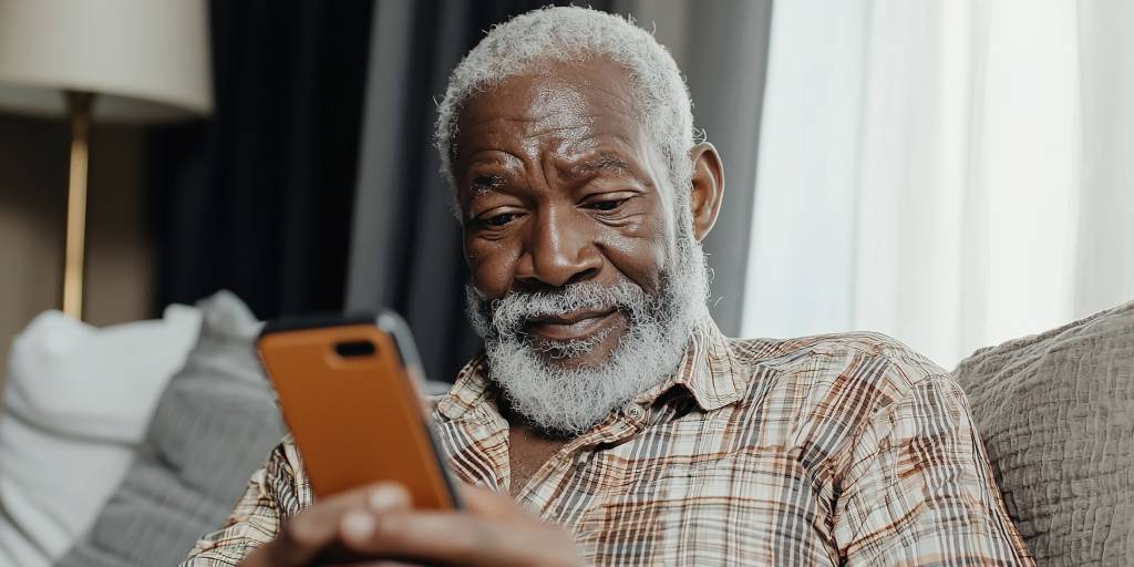 Elderly-patient-engaging-with-mobile-healthcare-solution