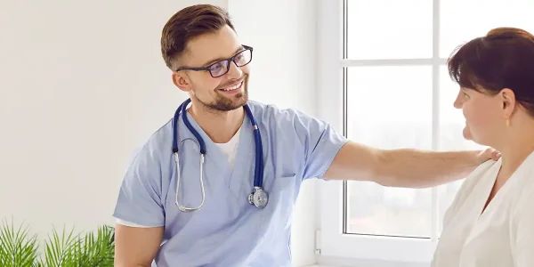 patient consulting physician